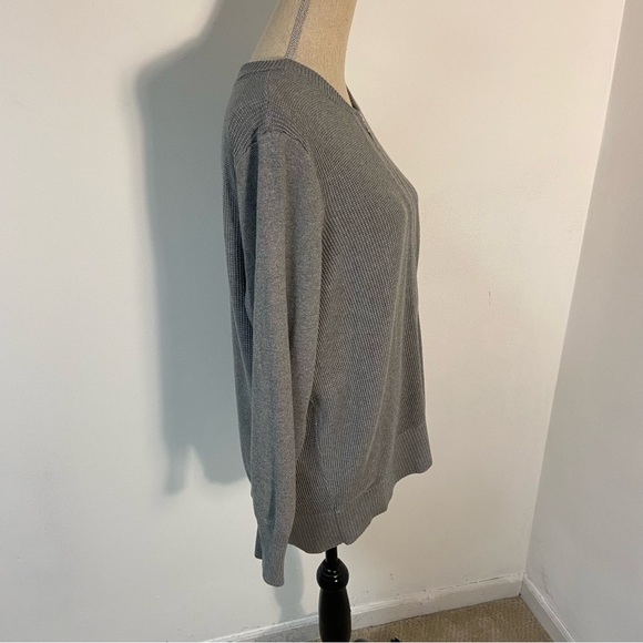 Lands’ End Women’s Sweater Cardigan Full Zip Cotton Blend 1X - Picture 5 of 13